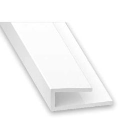 Perfil en U pvc 260x1,4x1 cm