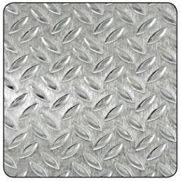 Chapa de aluminio grano de arroz 500 x 500 mm