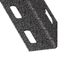 Ángulo perforado de acero laminado 100 x 3,8 x 3,8 cm