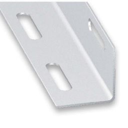 Ángulo perforado de acero galvanizado 100 x 2,7 x 2,7 cm