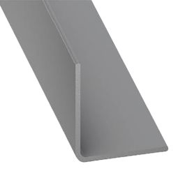 Ángulo pvc gris 260 x 2 x 2 cm