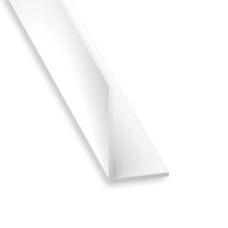 Ángulo desigual pvc blanco 260 x 3 x 2 cm