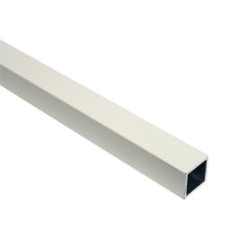 Tubo cuad. alu blanco 20x20x1,5-2m
