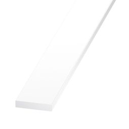 Perfil liso pvc 200 x 4 x 0,3 cm