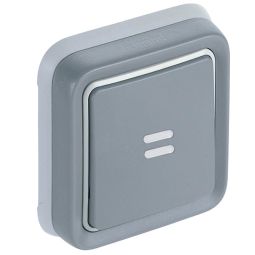 Pulsador con luz plexo estanco empotrar