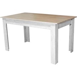 Dupi mesa comedor AITANA (blanco/taupe, 110x70)