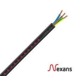 Cable U-1000 R2V 3x1,5mm negro Nexans rollo 50m