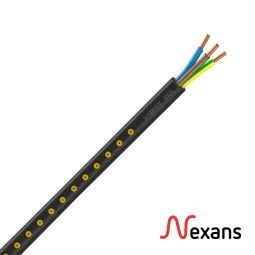 Cable U-1000 R2V 3x2,5mm negro Nexans rollo 100m