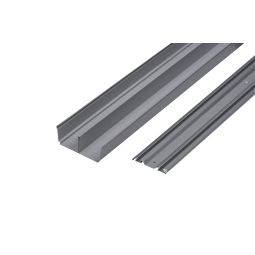 Pack 2 guias correderas gris 120 cm