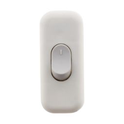 Interruptor plano de paso 2A blanco