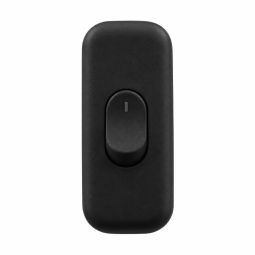 Interruptor plano de paso 2A negro