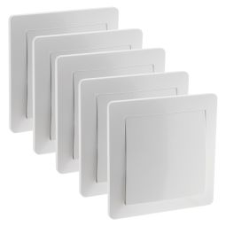 5 conmutadores blanco