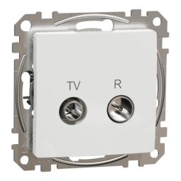 Toma tv/fm New Sedna intermedia Blanco Schneider