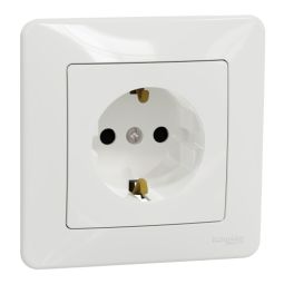 Enchufe New Sedna Blanco Schneider