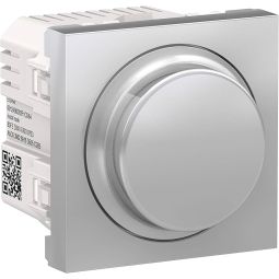 Regulador  New Unica giratorio LED Aluminio Schneider