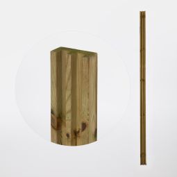 Poste madera doble ranura "lemhi"240 x 4,5 x 9