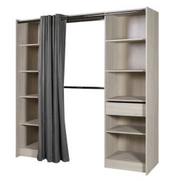 Kit interior armario Eklips 200x200x48 cm roble claro