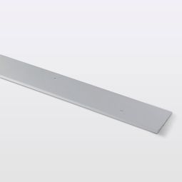 Perfil de unión curvo aluminio 93 x 10 cm cromo mate