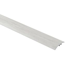 Perfil de unión plano aluminio "decor135" 180 x 3,7 cm madera