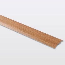 Perfil de unión plano aluminio "decor250" 93 x 3,7 cm madera