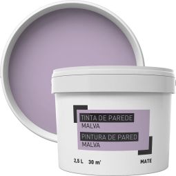 Pintura para paredes malva 2,5 l