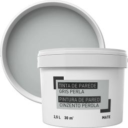Pintura para paredes gris perla 2,5 l