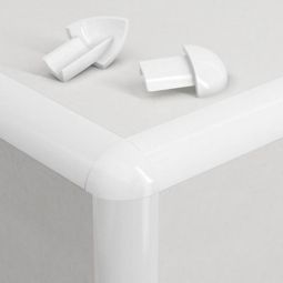Terminación moldura 12,5 mm blanco 6 uds