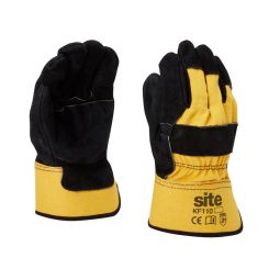 Guante de cuero mecánico site talla xl