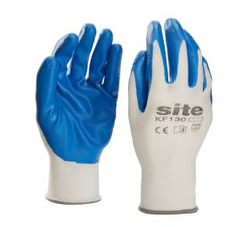 Guantes nitrilo azul site talla m