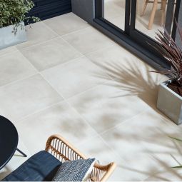 Suelo porcelánico rectificado cemento greige 60x60cm Smooth