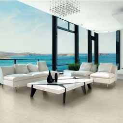 Suelo porcelánico piedra crema 30x60cm C2 Soft Lime stone