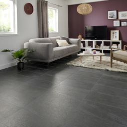 Suelo porcelánico piedra antracita 30x60cm C1 Natural