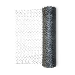 Malla de triple torsión galvanizada 1 x 10 m - hueco 50 x 50 mm Blooma
