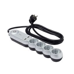 Base múltiple 4x2p+t  2 m usb