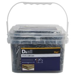 Clavos cabeza plana 3,5x80 mm 5 kg diall