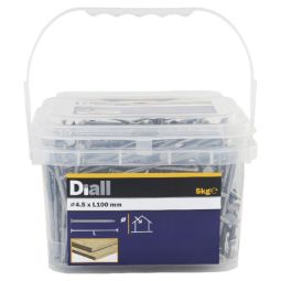 Clavos cabeza plana 4,5x100 mm 5 kg diall