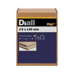 Clavo cabeza ancha 3x40 mm diall 2 kg