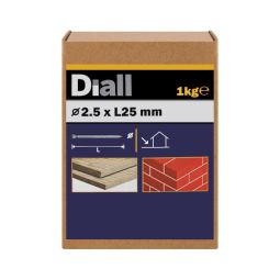 Clavo para mampostería 2,5x25 mm diall 1 kg