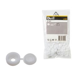 Tapa de tornillos blanco diall 100 uds