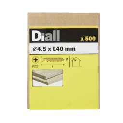 500 Tornillos para madera de acero 4,5x40 mm