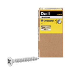 200 TORNILLOS PARA MADERA INOX PZ 4x30 MM DIALL