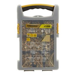 Juego de tornillos tx para madera diall 1200 uds