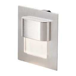 Luz de suelo led hayden 0,4 w ip20 acero regulable