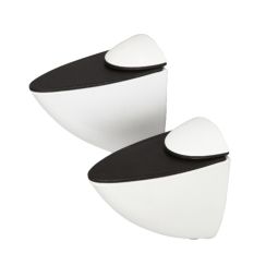 Pack 2 clips de estante Rest blanco 19 mm