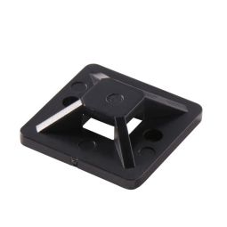 Bases adhesivas 25x25 mm negras diall 25 uds