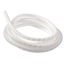 Tubo organizador de cables 2,5 m blanco
