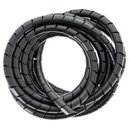 Tubo organizador de cables 2,5 m negro
