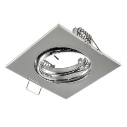 Aro orientable "ares" cuadrado cromo cepillado