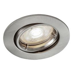 Empotrable led "caius" 4,9 w redondo cromo cepillado