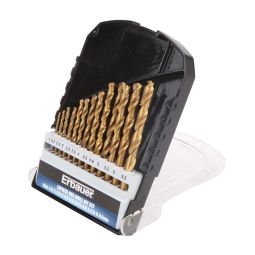 Pack brocas HSS titanio Erbauer 13 uds